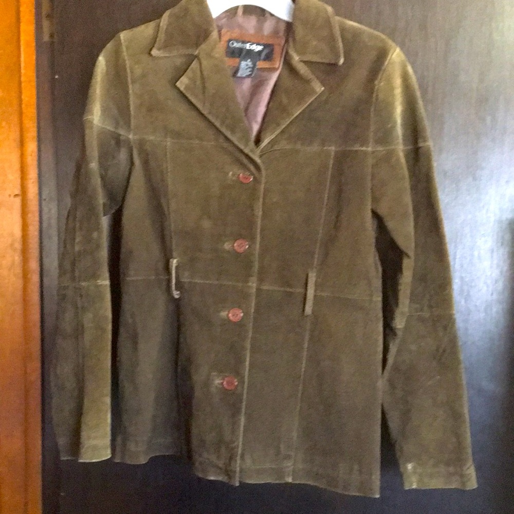 Suede blazer